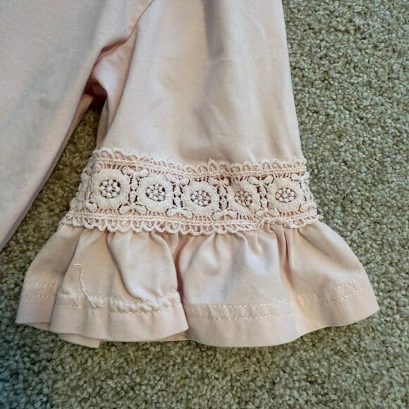 Colorful Childhood Pink 3/4 Length Bell Sleeves Ruffled Cuff Shirt Kid's 10-11 Y - Picture 3 of 7